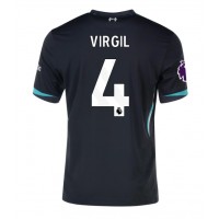 Camisa de Futebol Liverpool Virgil van Dijk #4 Equipamento Secundário 2024-25 Manga Curta